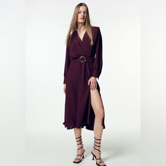 Zara Belted Dress New - Picture 5 of 11